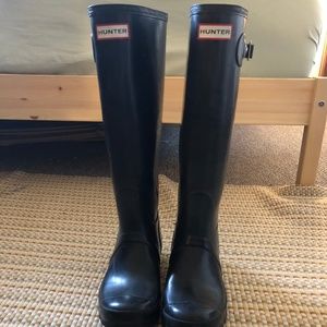 Hunter Tall Black Gloss Rainboot